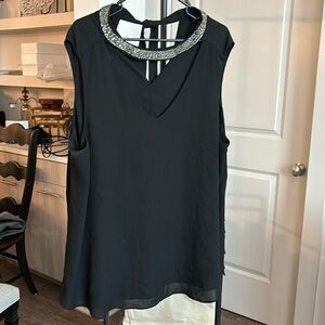 Torrid black top with beading